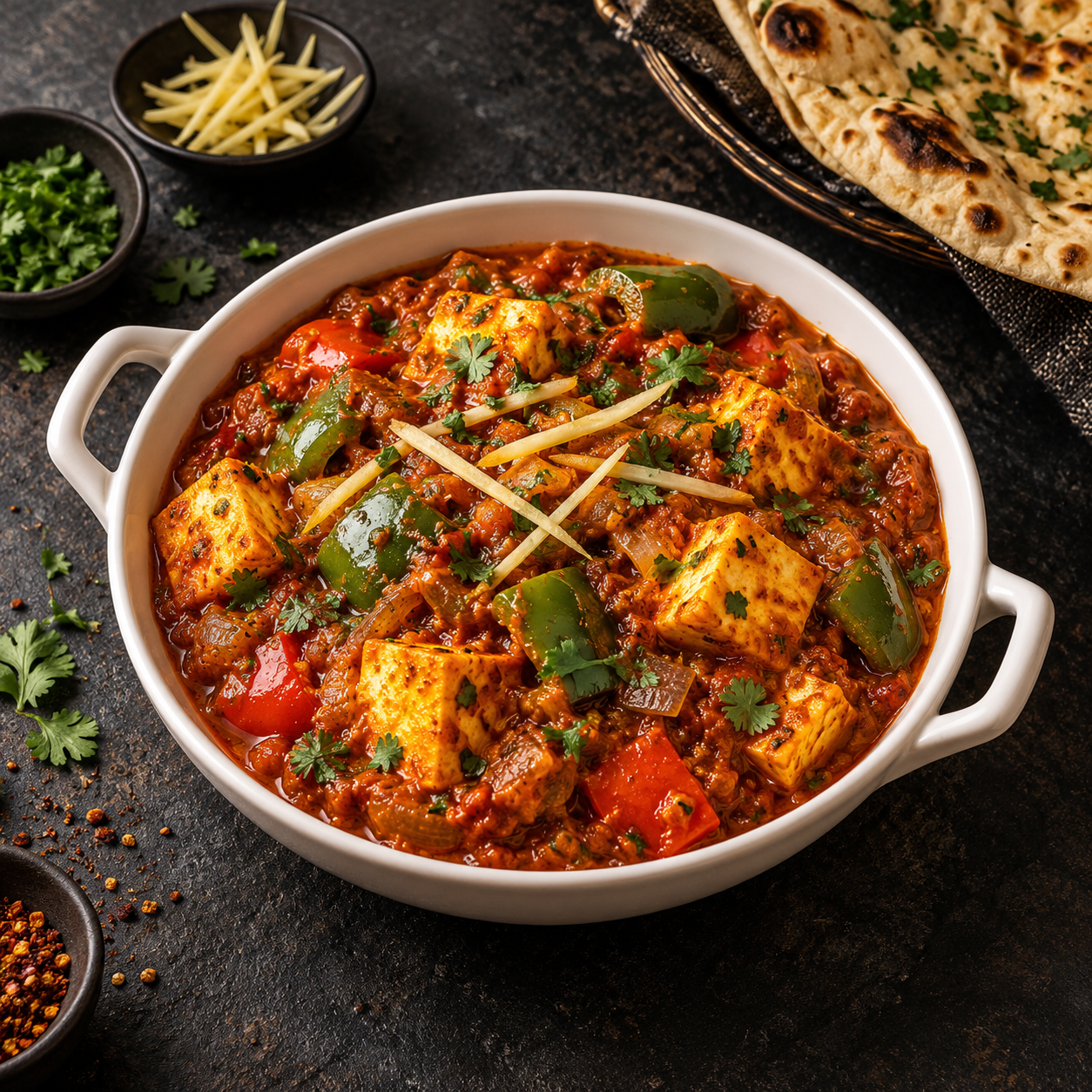 Kadai paneer from the Desi Vibes menu
